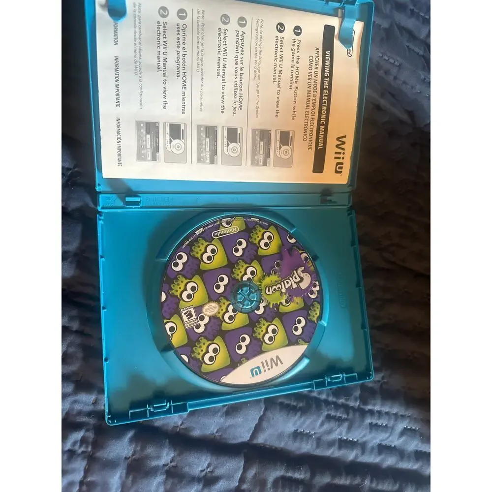 Splatoon Wii U game 2013 tested and works great video game Nintendo